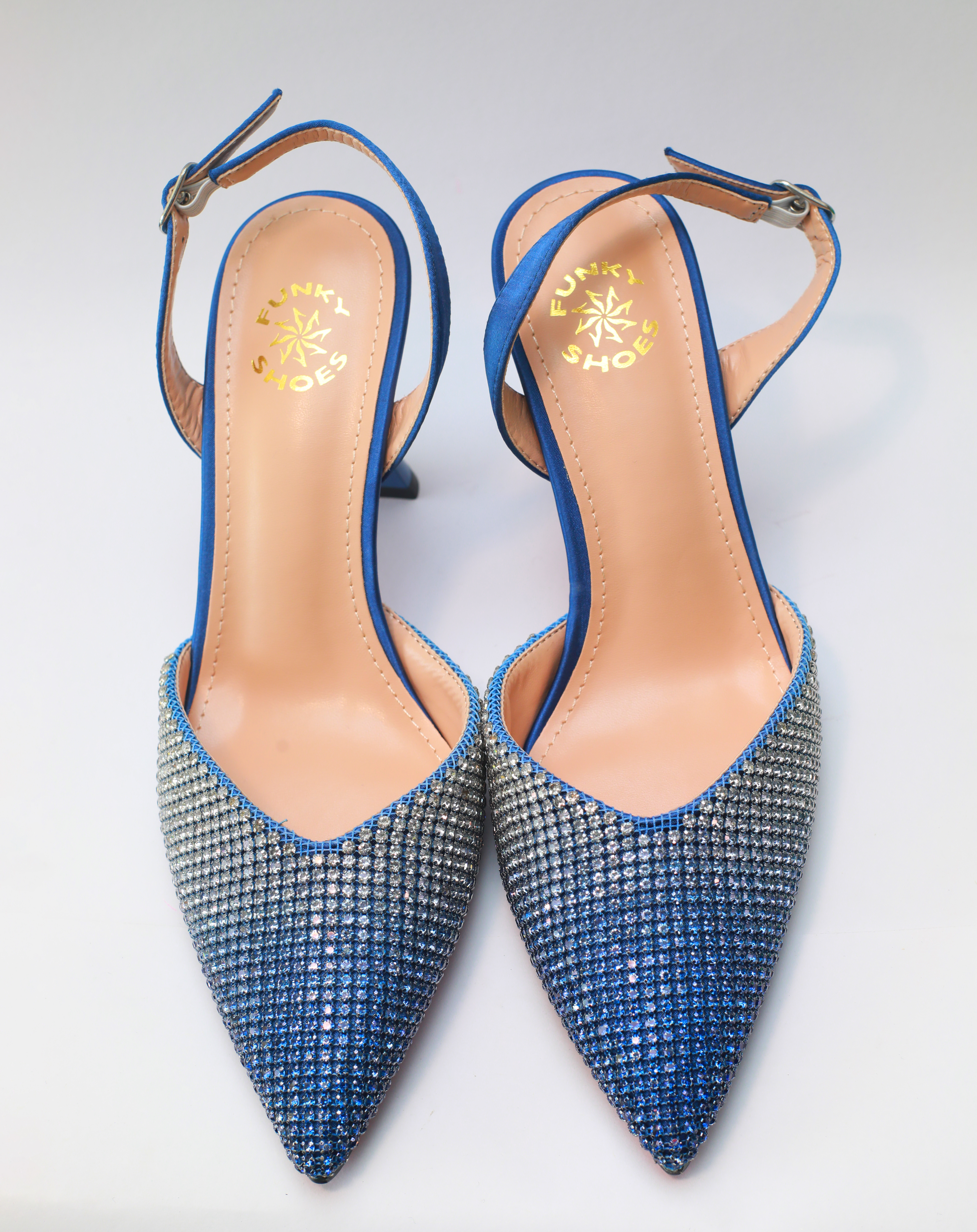 Chivas Pencil Mouth Sandal – Blue Crystal Edition